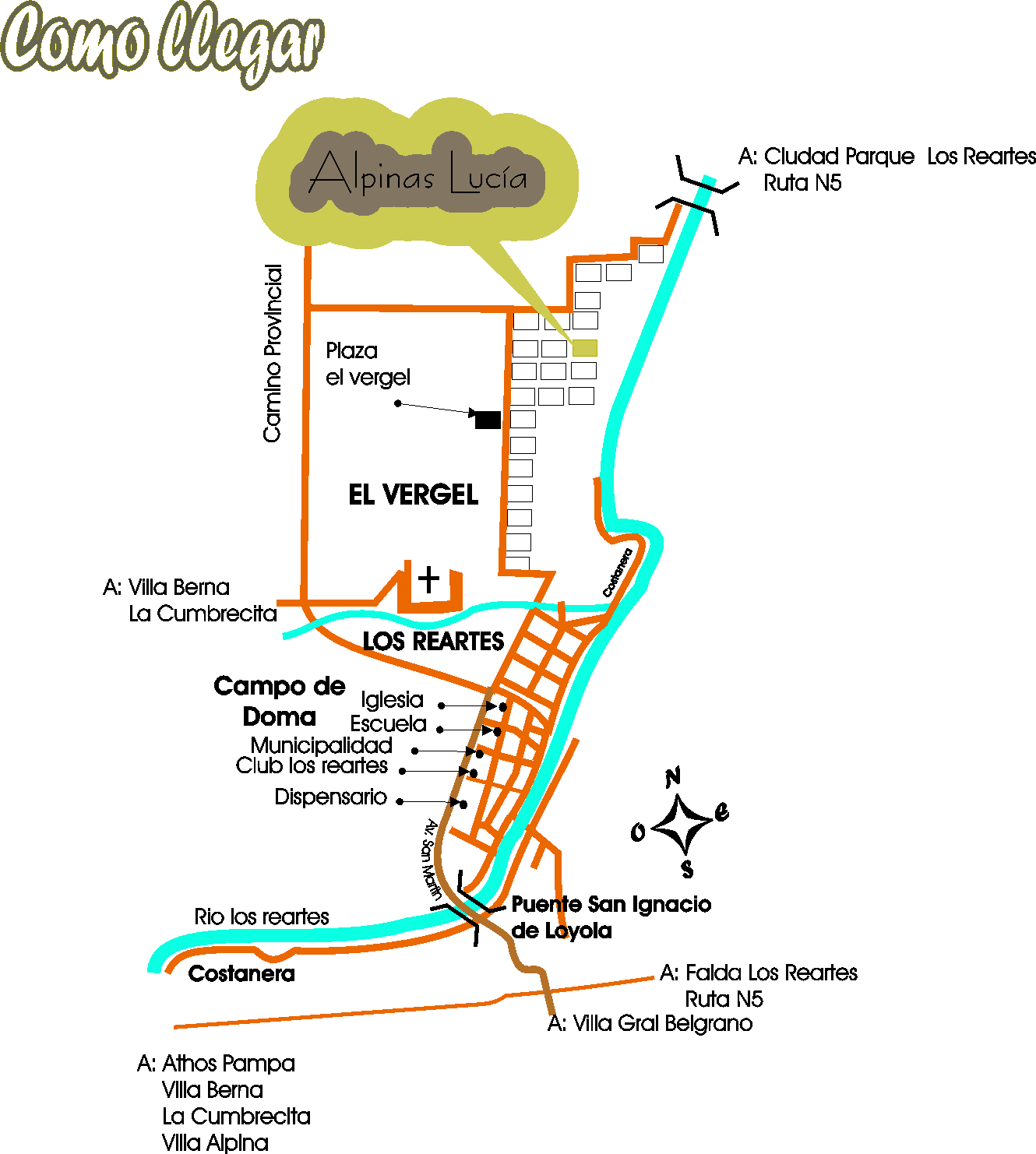 Cómo Llegar a Cabañas Alpinas Lucía